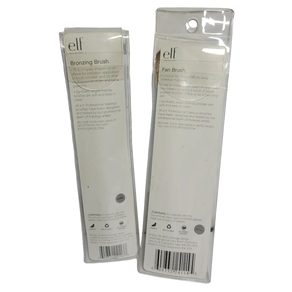 NWOT E.L.F. Tools Fan & Bronzing Brush Duo
